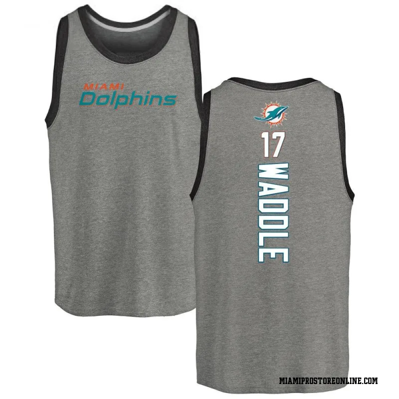 Jevon Holland Miami Dolphins Men's Name & Number Logo T-Shirt - Ash