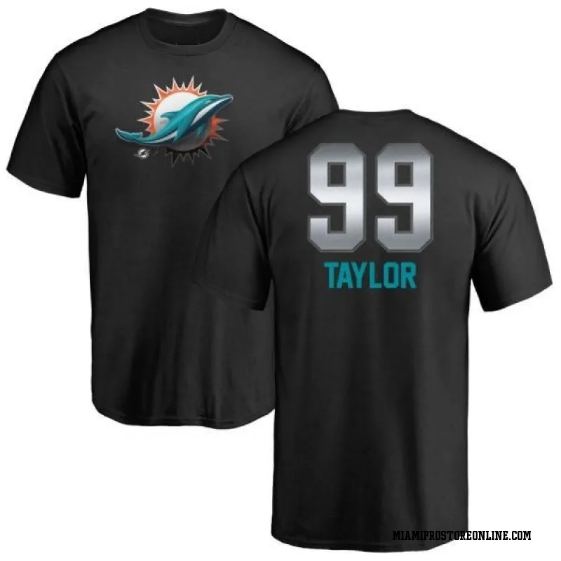 Kader Kohou Miami Dolphins Men's Black by Midnight Mascot T-Shirt 